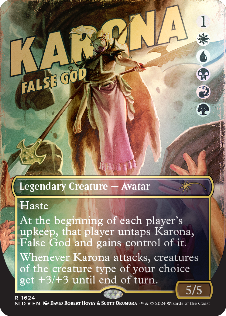 Karona, False God (Rainbow Foil) [Secret Lair Drop Series] | Clutch Gaming