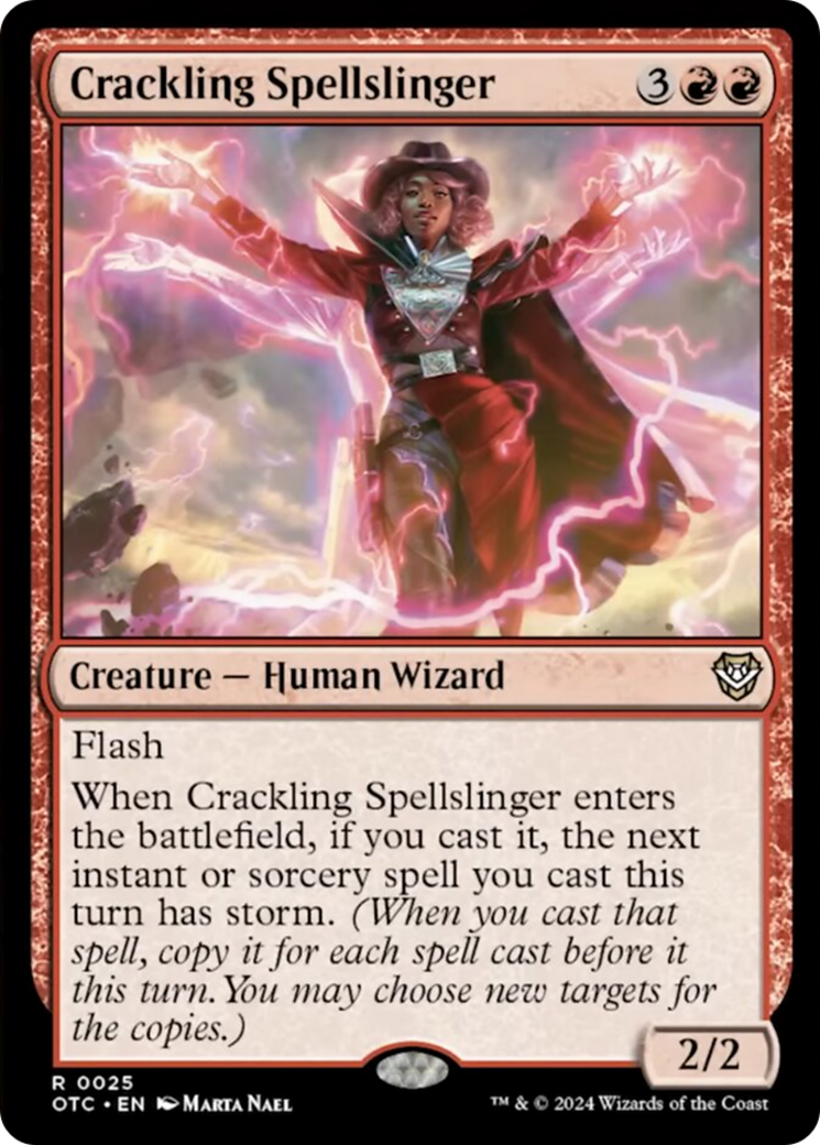 Crackling Spellslinger [Outlaws of Thunder Junction Commander] | Clutch Gaming