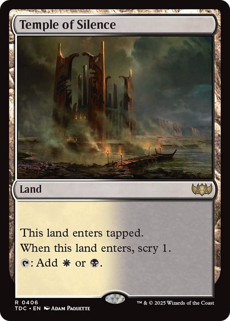 Temple of Silence [Tarkir: Dragonstorm Commander] | Clutch Gaming