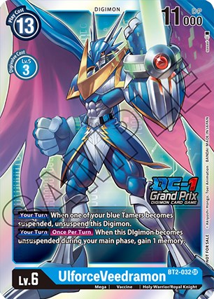 UlforceVeedramon [BT2-032] (DC-1 Grand Prix) [Release Special Booster Promos] | Clutch Gaming