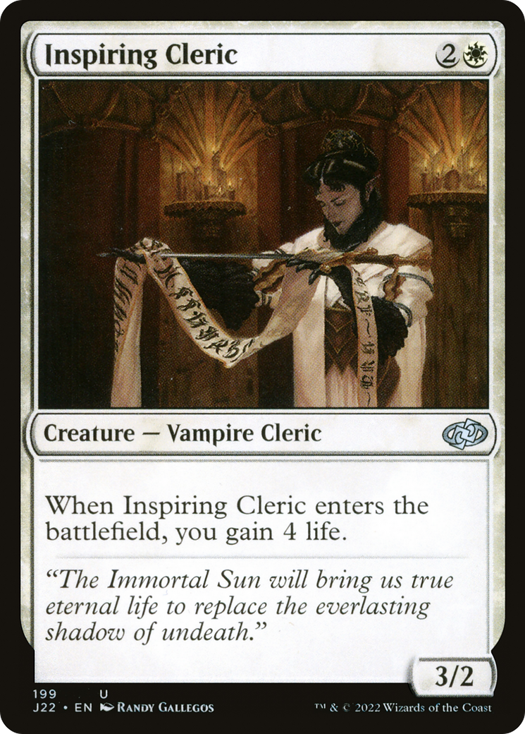 Inspiring Cleric [Jumpstart 2022] | Clutch Gaming