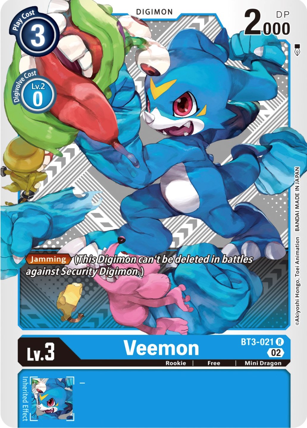 Veemon [BT3-021] (Winner Pack Dimensional Phase) [Release Special Booster Promos] | Clutch Gaming