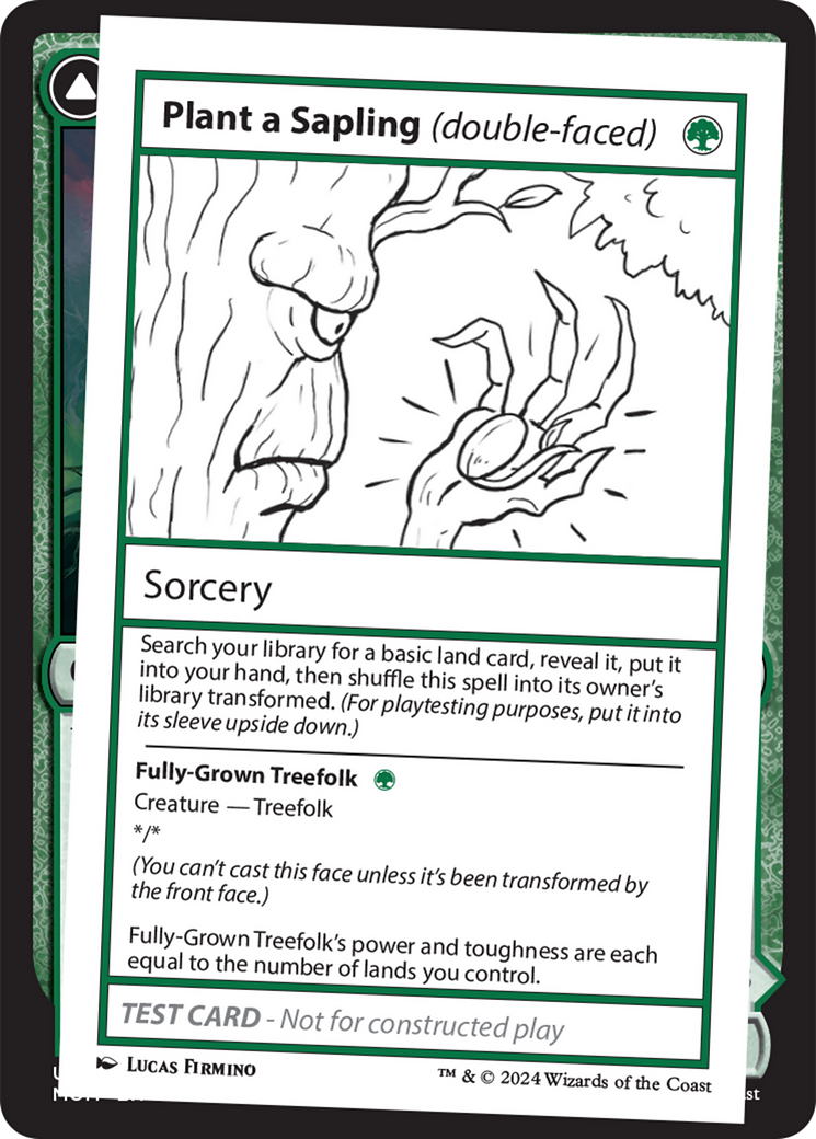 Plant a Sapling (double-faced) [Mystery Booster 2 Playtest Cards] | Clutch Gaming