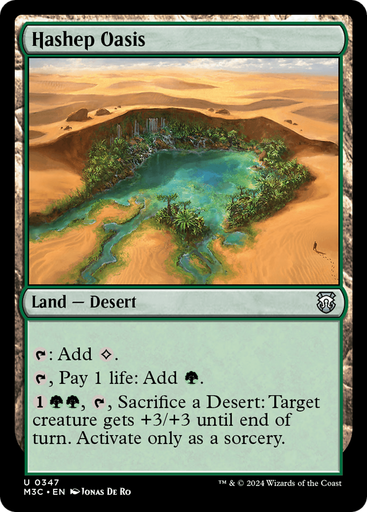 Hashep Oasis (Ripple Foil) [Modern Horizons 3 Commander] | Clutch Gaming