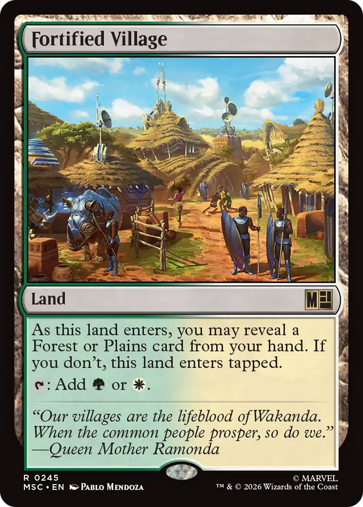 Fortified Village (Surge Foil) [Marvel Super Heroes Commander] | Clutch Gaming
