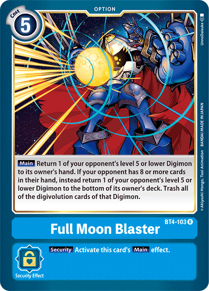 Full Moon Blaster [BT4-103] [Great Legend] | Clutch Gaming