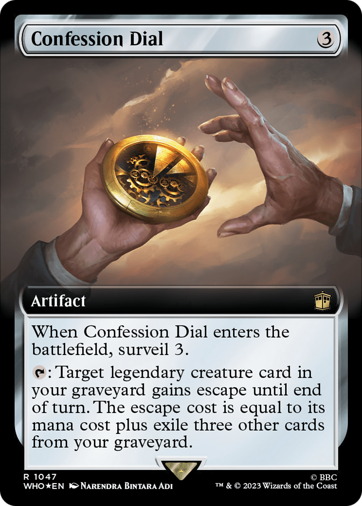 Confession Dial (Extended Art) (Surge Foil) [Doctor Who] | Clutch Gaming