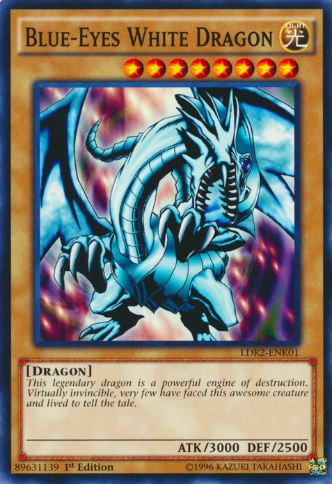 Blue-Eyes White Dragon (Version 1) [LDK2-ENK01] Common | Clutch Gaming