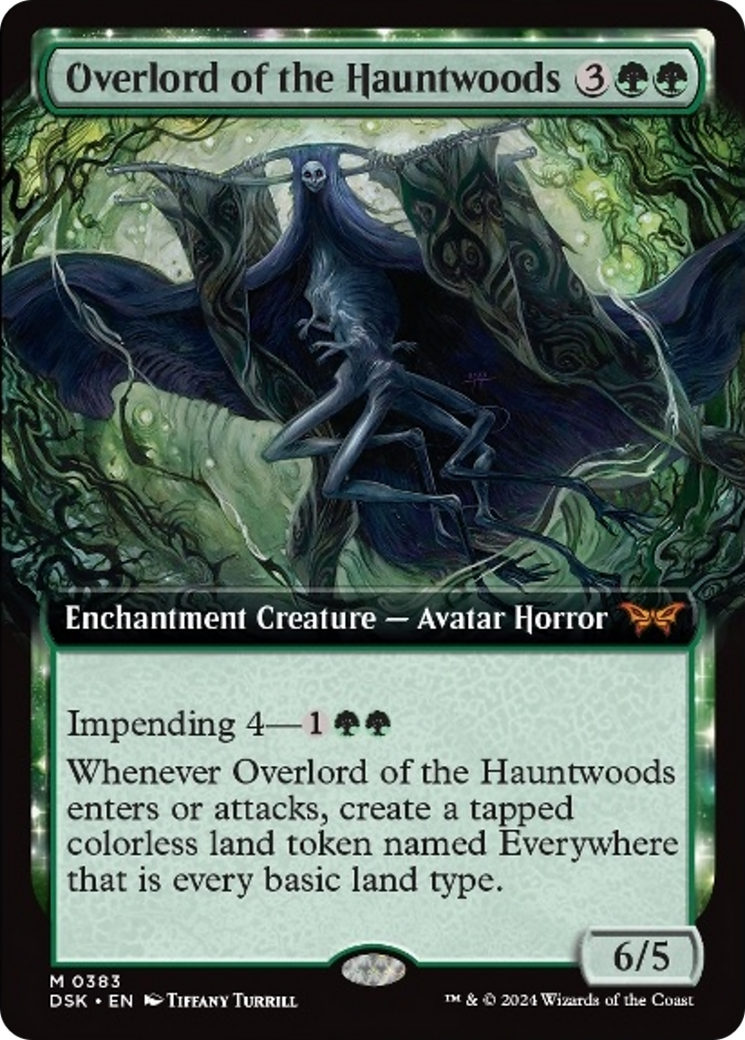 Overlord of the Hauntwoods (Extended Art) [Duskmourn: House of Horror] | Clutch Gaming