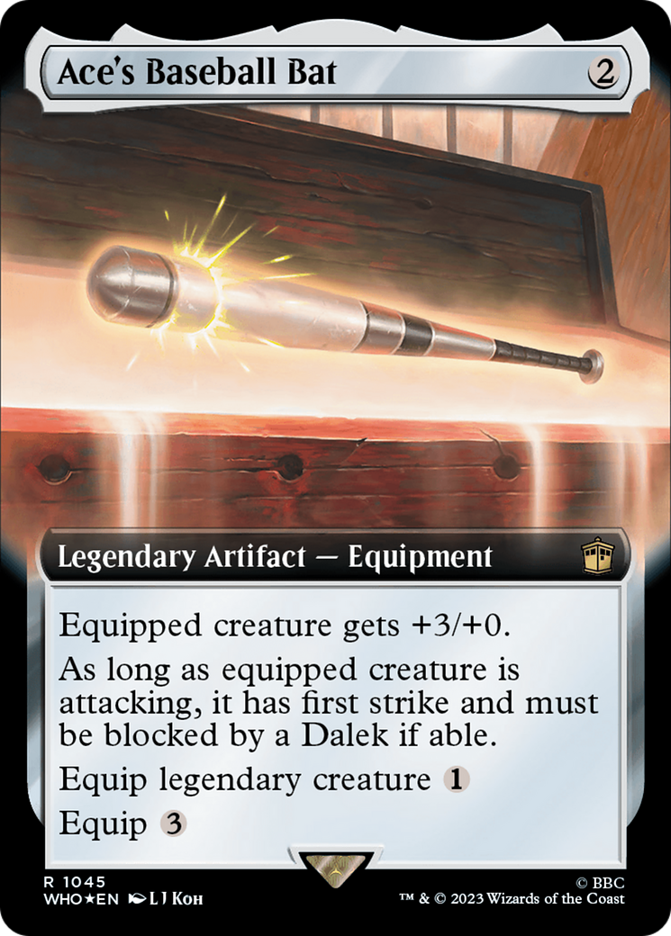 Ace's Baseball Bat (Extended Art) (Surge Foil) [Doctor Who] | Clutch Gaming