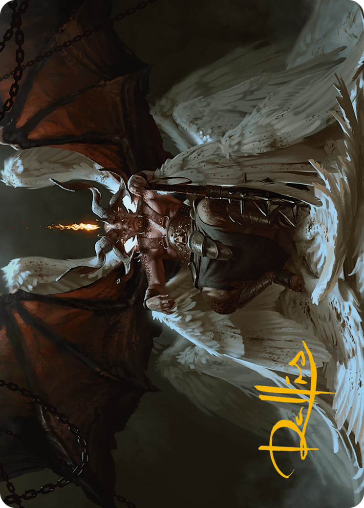 Shilgengar, Sire of Famine Art Card (Gold-Stamped Signature) [Modern Horizons 3 Art Series] | Clutch Gaming