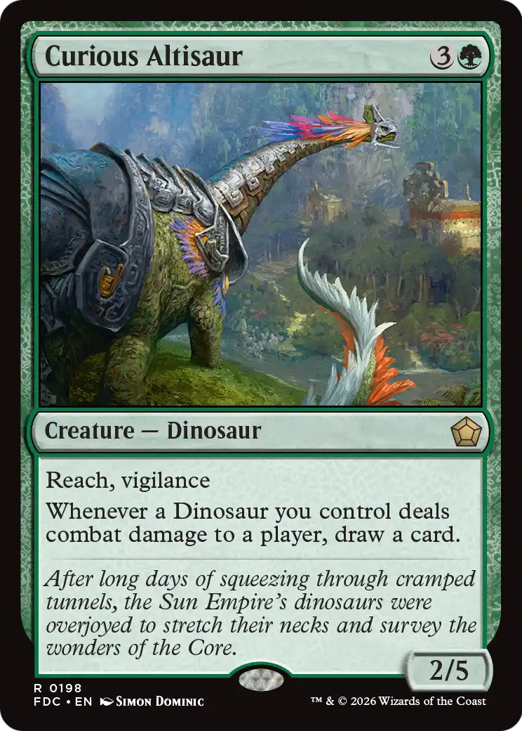 Curious Altisaur [Foundations Commander] | Clutch Gaming
