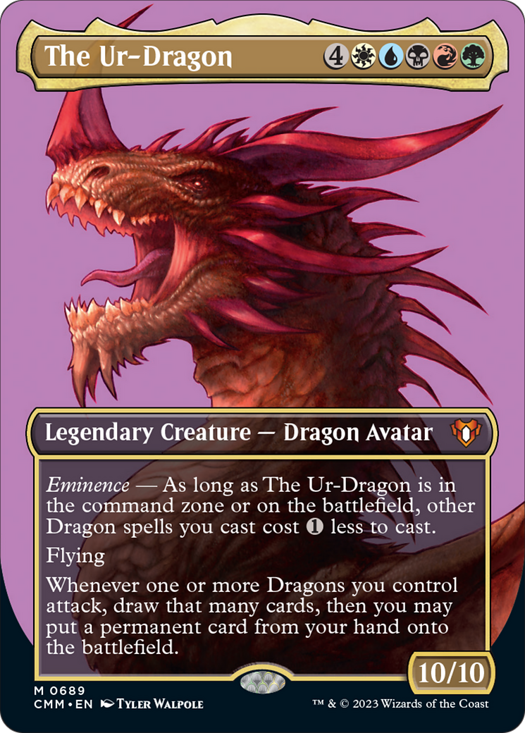 The Ur-Dragon (Borderless Profile) [Commander Masters] | Clutch Gaming