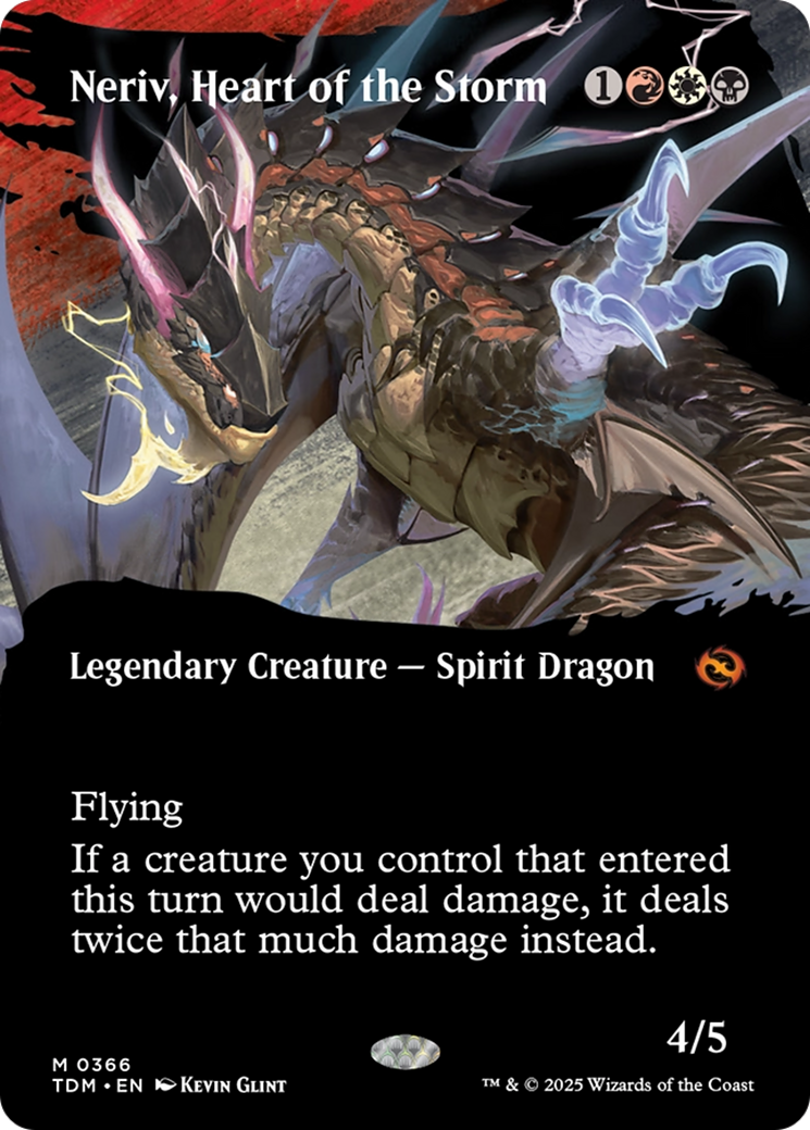 Neriv, Heart of the Storm (Borderless) [Tarkir: Dragonstorm] | Clutch Gaming