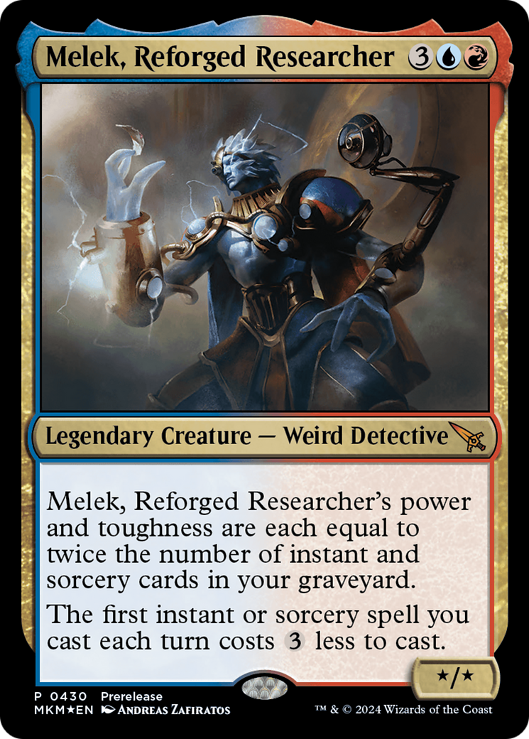 Melek, Reforged Researcher [Murders at Karlov Manor Prerelease Promos] | Clutch Gaming