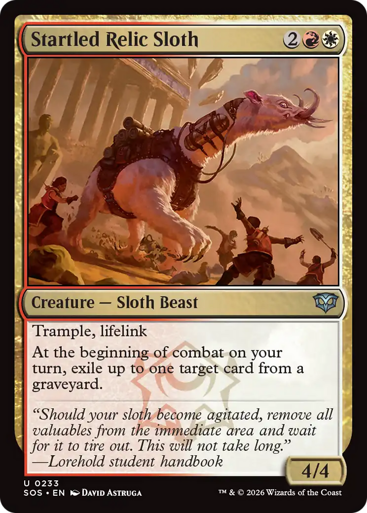 Startled Relic Sloth [Secrets of Strixhaven] | Clutch Gaming