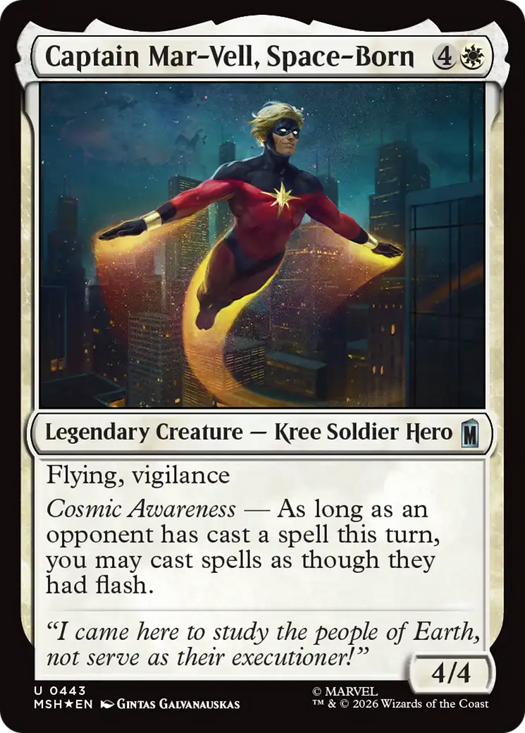 Captain Mar-Vell, Space-Born (Surge Foil) [Marvel Super Heroes] | Clutch Gaming