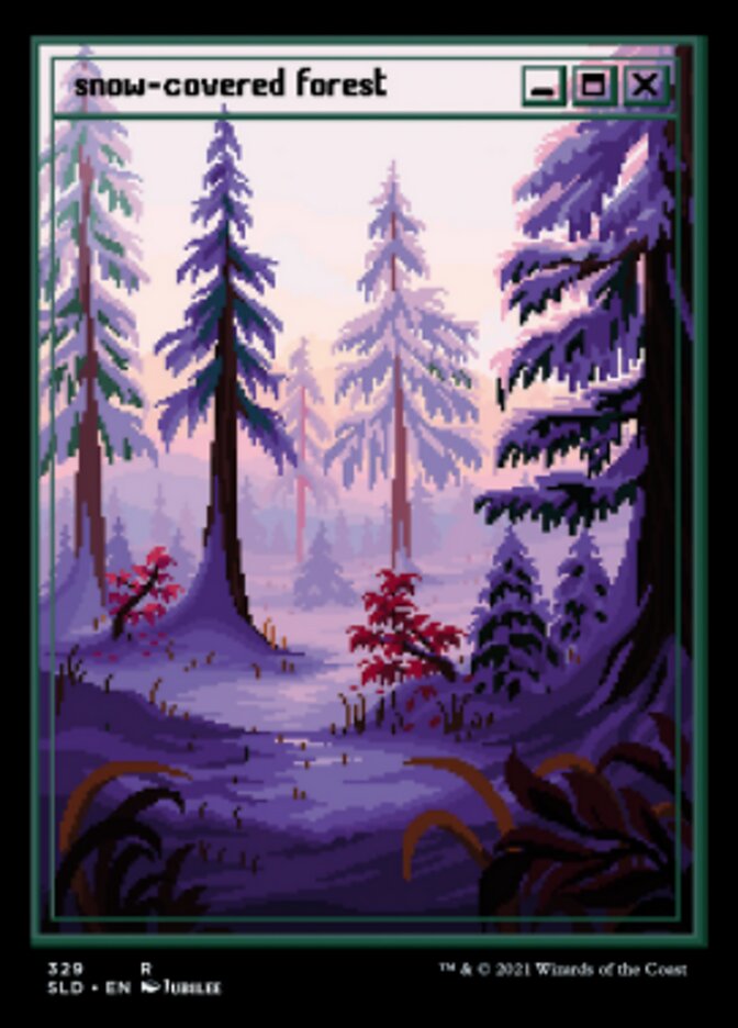 Snow-Covered Forest (329) [Secret Lair Drop Series] | Clutch Gaming