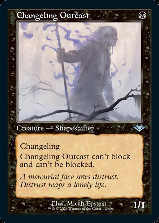 Changeling Outcast (Retro Foil Etched) [Modern Horizons] | Clutch Gaming