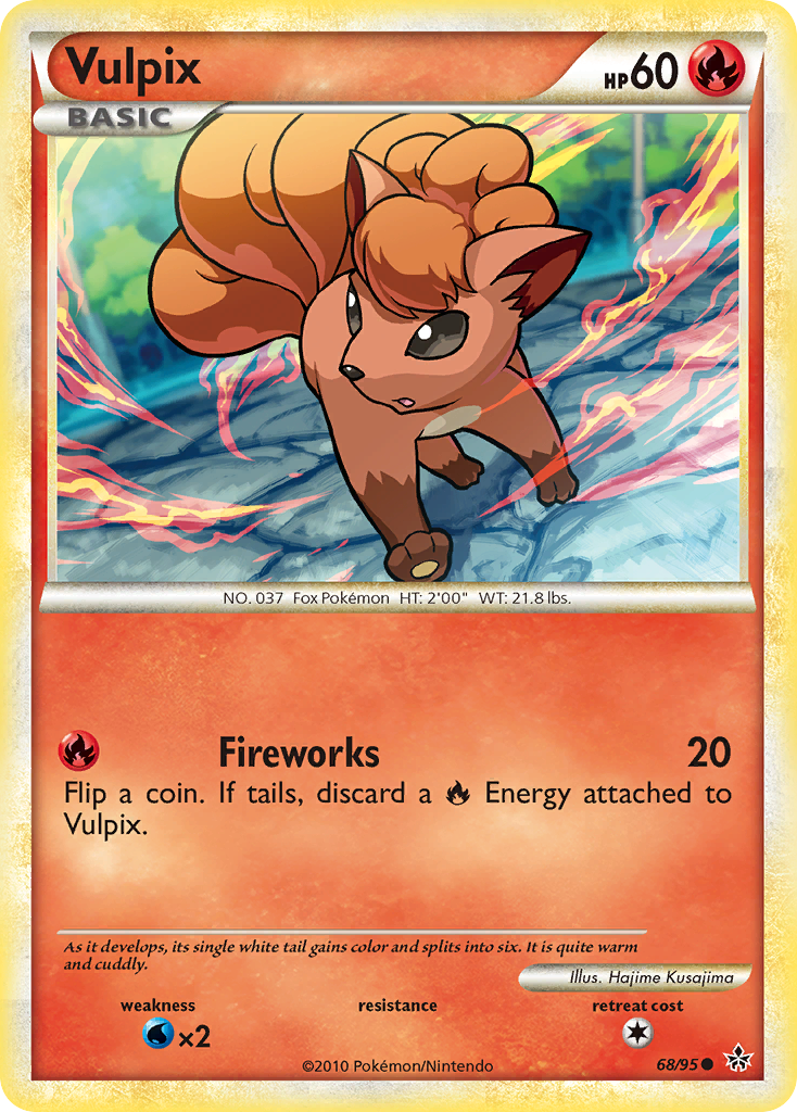 Vulpix (68/95) [HeartGold & SoulSilver: Unleashed] | Clutch Gaming