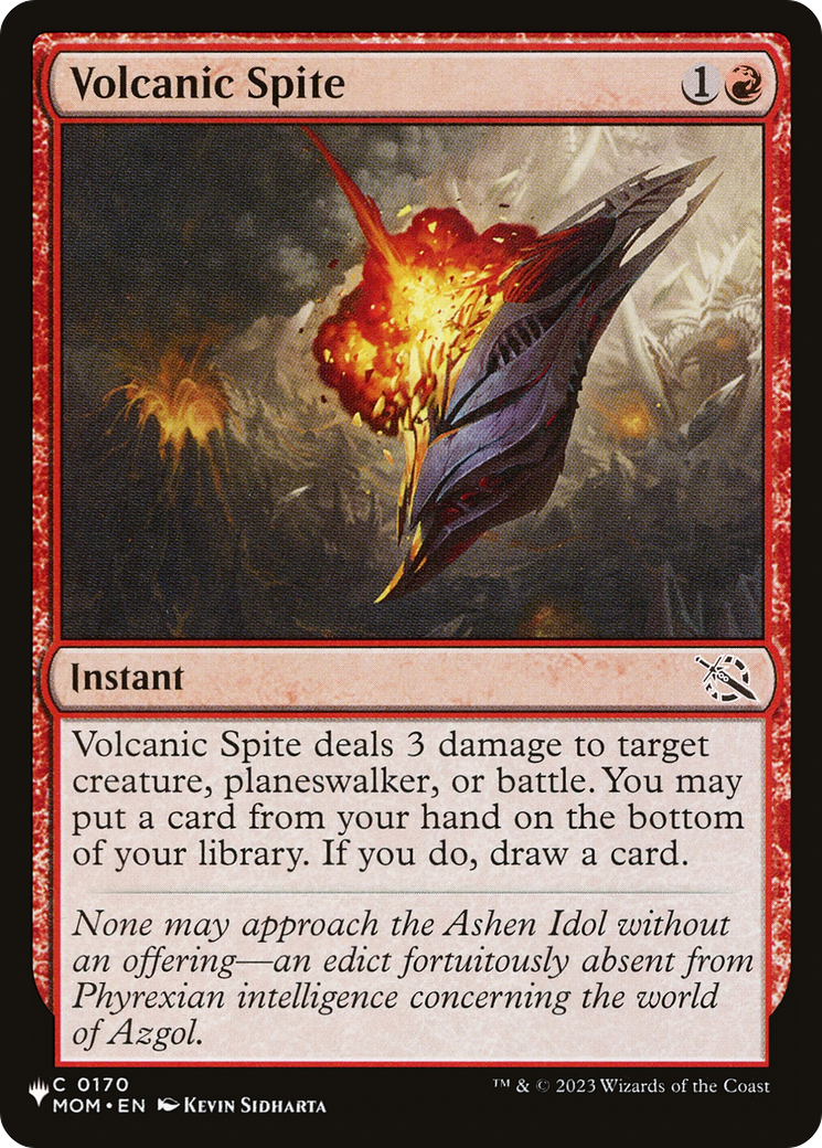 Volcanic Spite [The List Reprints] | Clutch Gaming