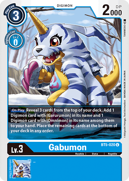 Gabumon [BT5-020] [Battle of Omni] | Clutch Gaming