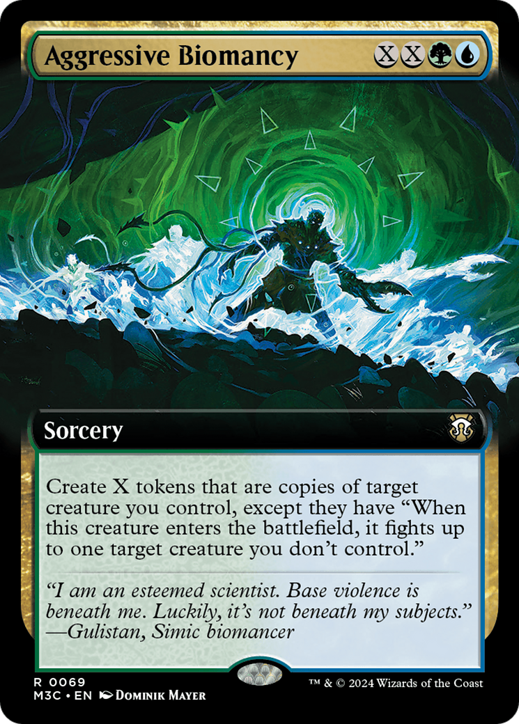 Aggressive Biomancy (Extended Art) (Ripple Foil) [Modern Horizons 3 Commander] | Clutch Gaming