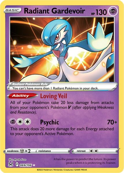 Radiant Gardevoir (069/196) [Prize Pack Series Three] | Clutch Gaming