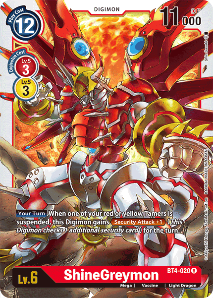 ShineGreymon [BT4-020] [Great Legend] | Clutch Gaming