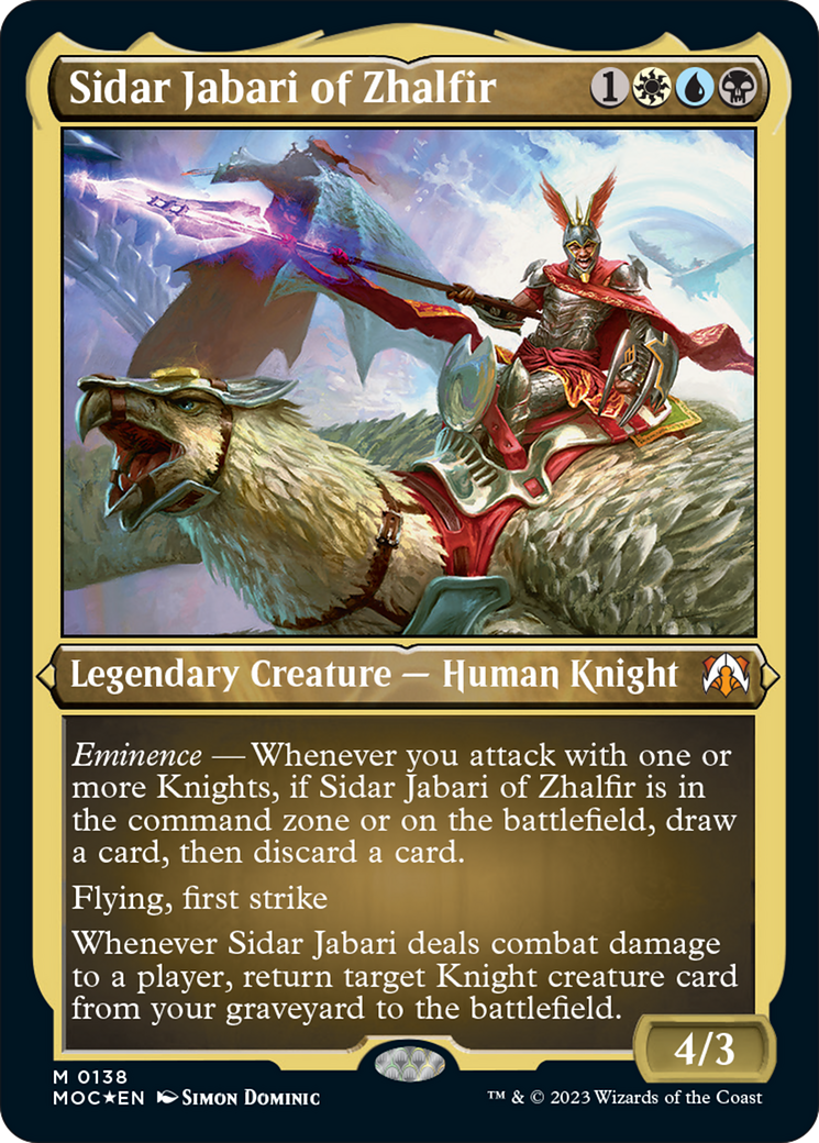 Sidar Jabari of Zhalfir (Display Commander) [March of the Machine Commander] | Clutch Gaming