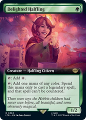 Delighted Halfling (Extended Art) [The Lord of the Rings: Tales of Middle-Earth] | Clutch Gaming