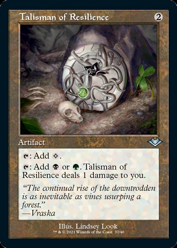 Talisman of Resilience (Retro Foil Etched) [Modern Horizons] | Clutch Gaming