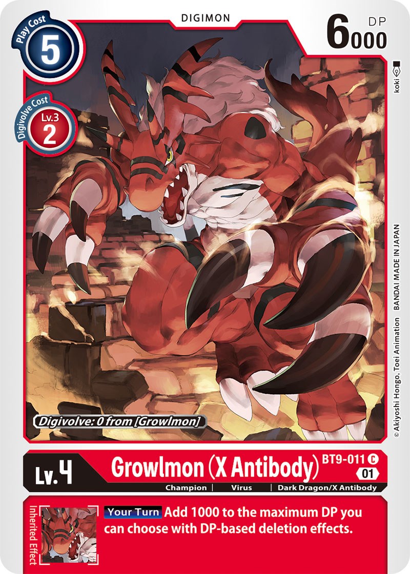 Growlmon (X Antibody) [BT9-011] [X Record] | Clutch Gaming