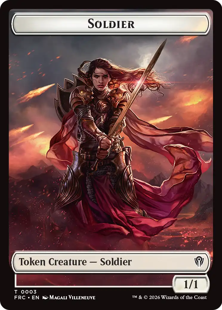 Soldier // Shark Double-Sided Token [Reality Fracture Commander Tokens] | Clutch Gaming