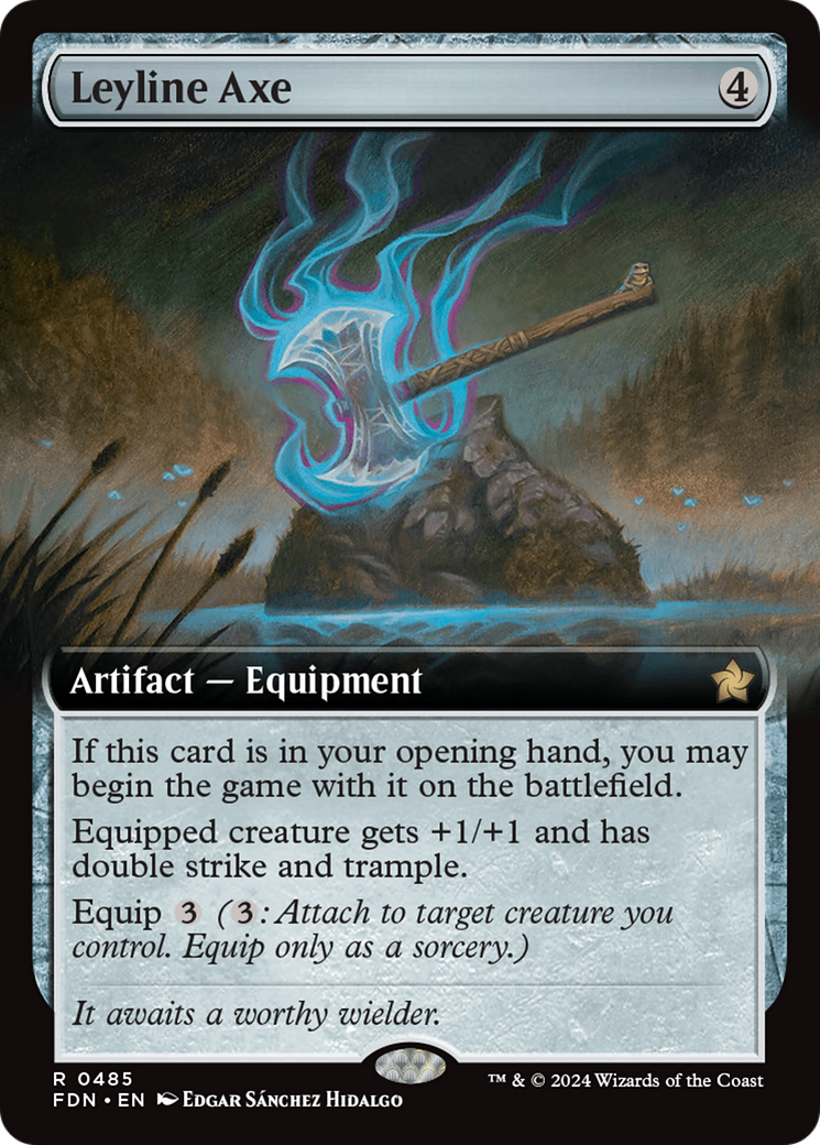 Leyline Axe (Extended Art) [Foundations] | Clutch Gaming