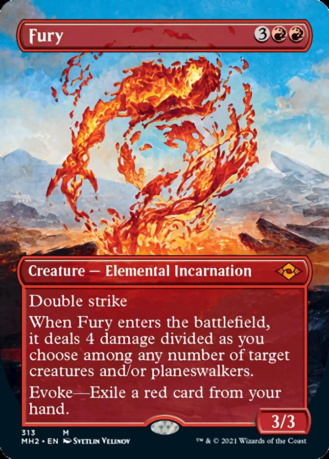 Fury (Borderless Alternate Art) [Modern Horizons 2] | Clutch Gaming