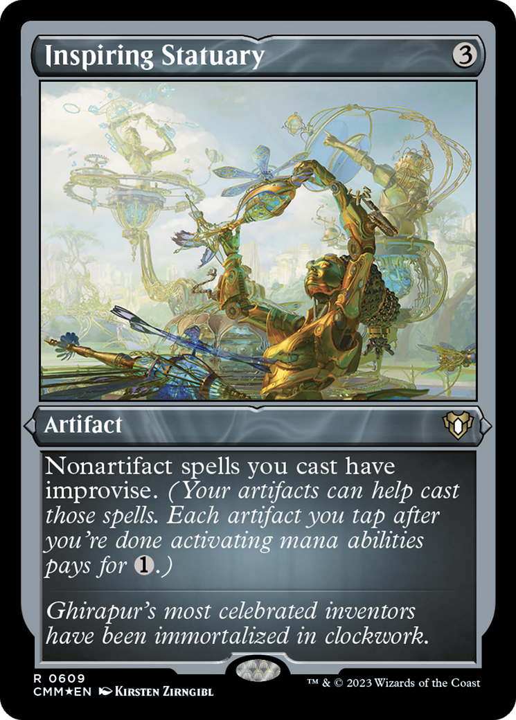 Inspiring Statuary (Foil Etched) [Commander Masters] | Clutch Gaming