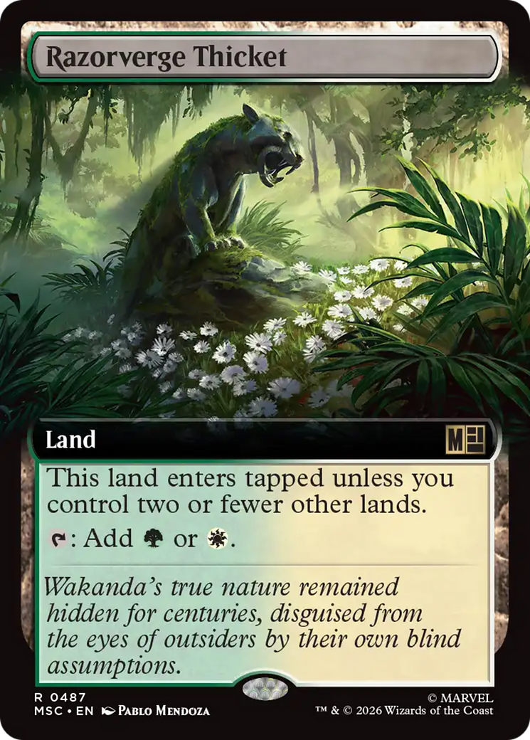 Razorverge Thicket (Extended Art) [Marvel Super Heroes Commander] | Clutch Gaming
