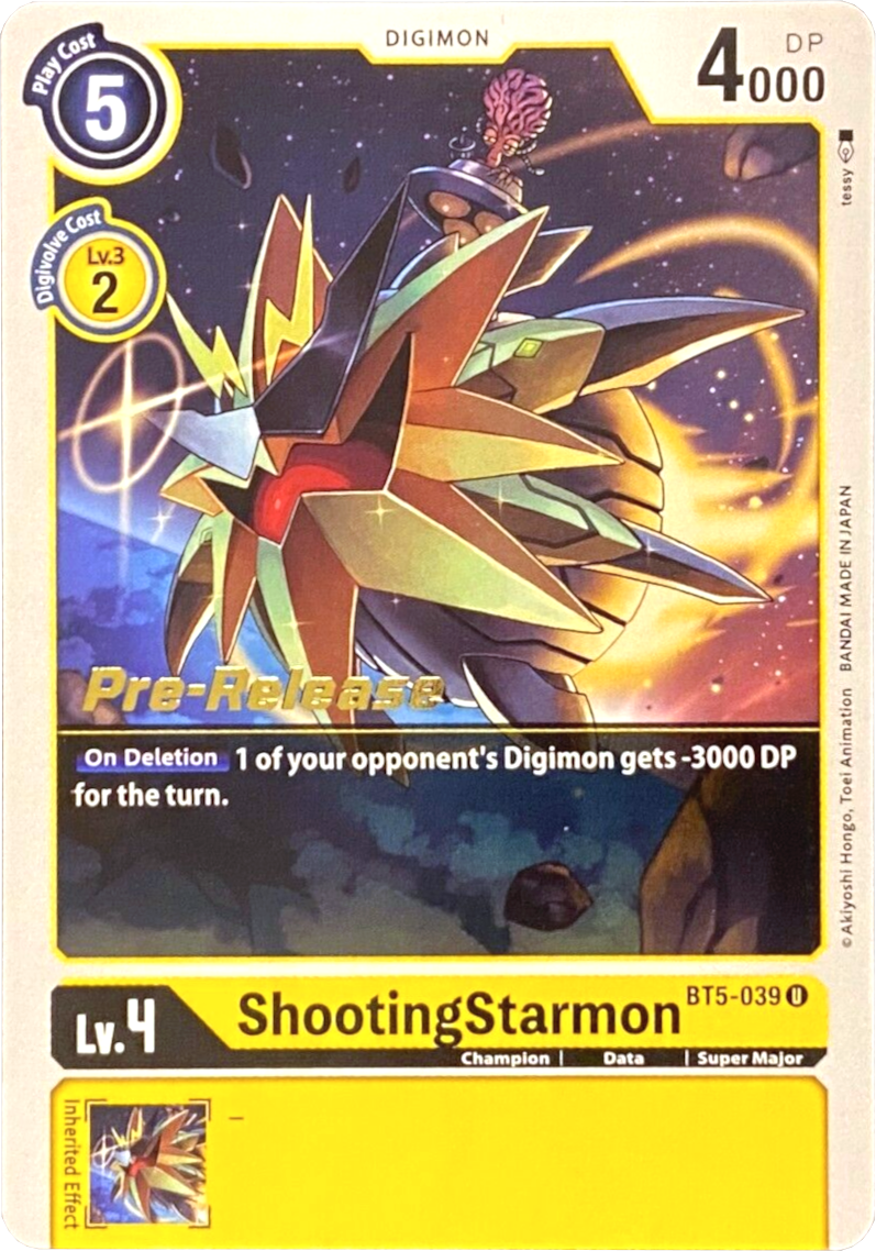 ShootingStarmon [BT5-039] [Battle of Omni Pre-Release Promos] | Clutch Gaming