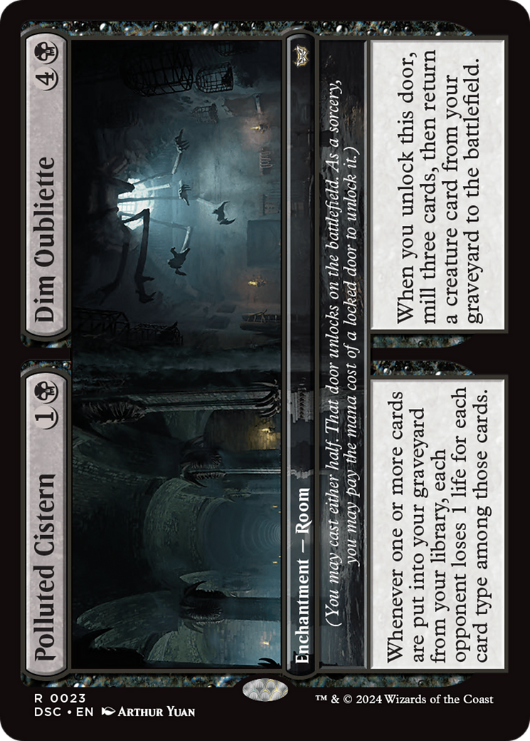 Polluted Cistern // Dim Oubliette [Duskmourn: House of Horror Commander] | Clutch Gaming