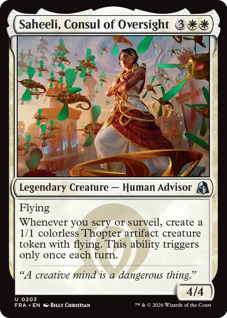 Saheeli, Consul of Oversight [Reality Fracture] | Clutch Gaming