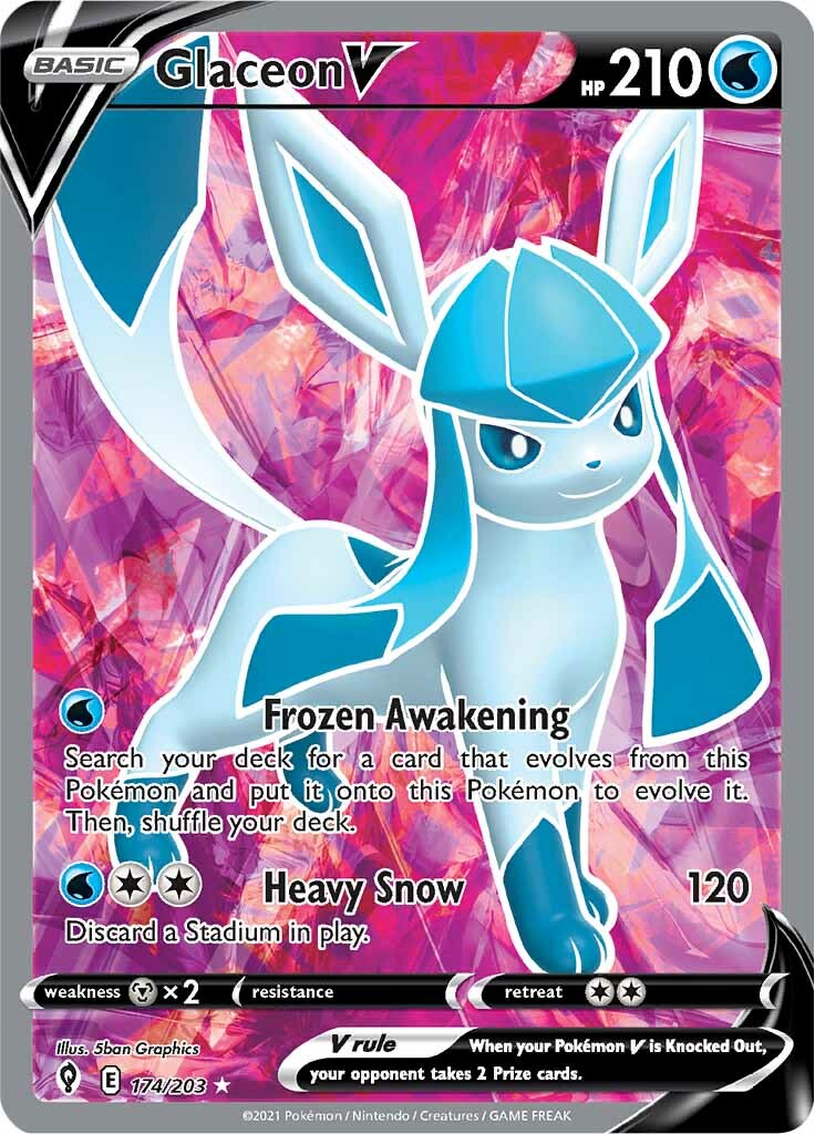 Glaceon V (174/203) [Sword & Shield: Evolving Skies] | Clutch Gaming