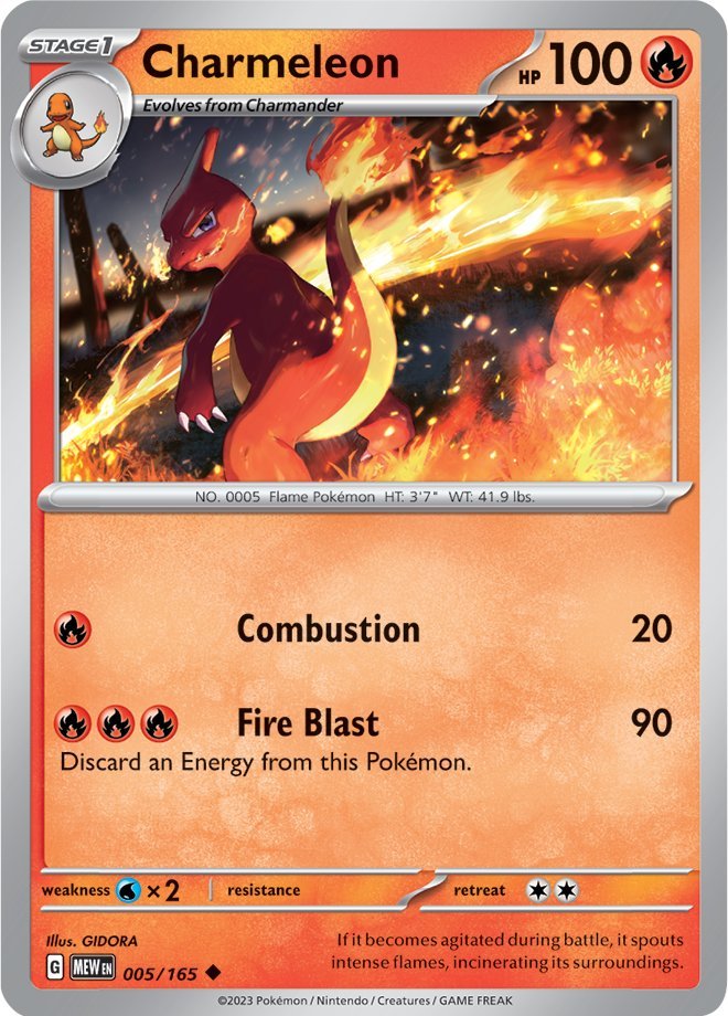 Charmeleon (005/165) [Scarlet & Violet: 151] | Clutch Gaming