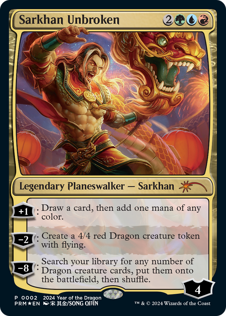 Sarkhan Unbroken (Year of the Dragon 2024) [Standard Showdown Promos] | Clutch Gaming