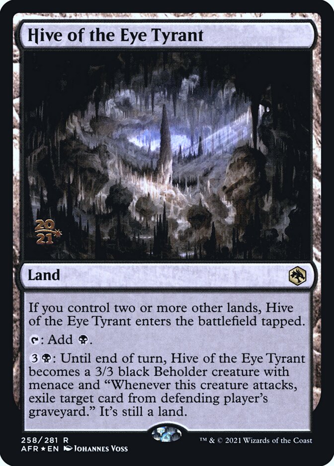 Hive of the Eye Tyrant [Dungeons & Dragons: Adventures in the Forgotten Realms Prerelease Promos] | Clutch Gaming