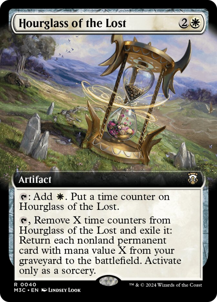 Hourglass of the Lost (Extended Art) (Ripple Foil) [Modern Horizons 3 Commander] | Clutch Gaming