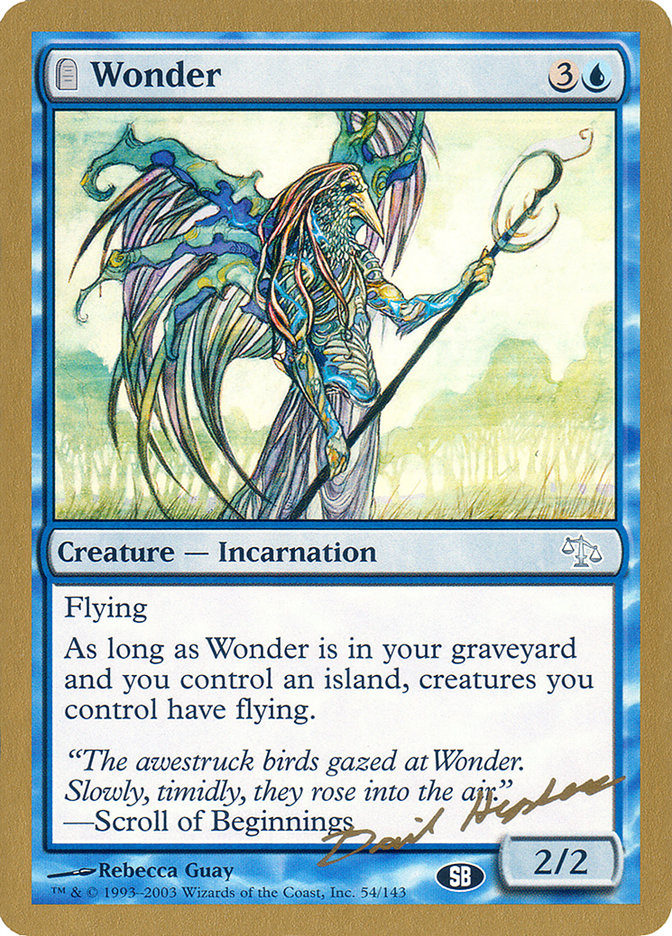 Wonder (Dave Humpherys) (SB) [World Championship Decks 2003] | Clutch Gaming