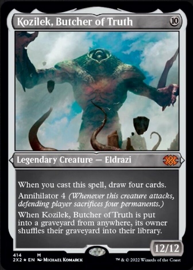 Kozilek, Butcher of Truth (Foil Etched) [Double Masters 2022] | Clutch Gaming