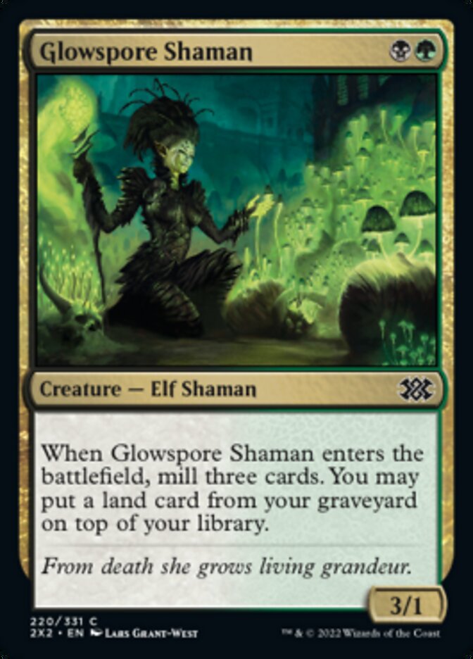 Glowspore Shaman [Double Masters 2022] | Clutch Gaming