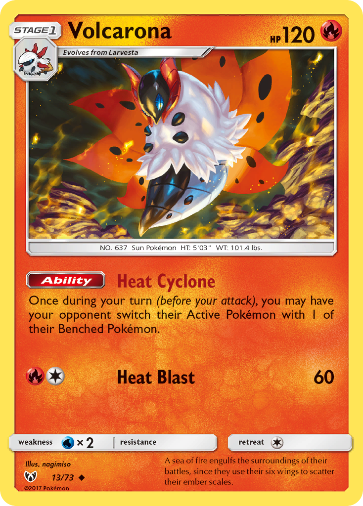 Volcarona (13/73) [Sun & Moon: Shining Legends] | Clutch Gaming